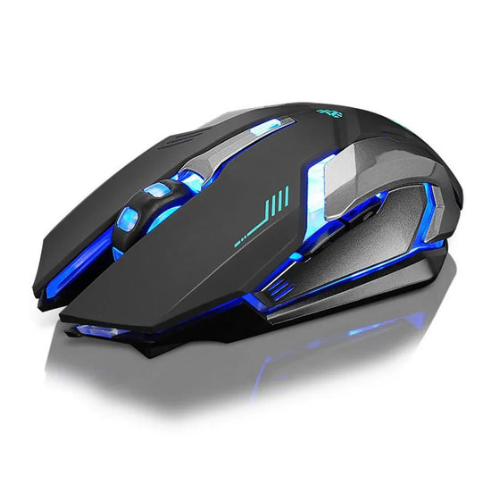 "Ninja Dragon Stealth 7 wireless gaming mouse with LED backlight"
