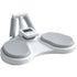 White digital electronic foot massager with soft gray pads and LCD display