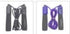 Black and purple jump ropes with foam handles and durable cables, displayed side by side.