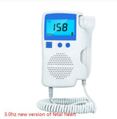 Digital fetal heart rate monitor with waterproof probe and LCD screen for home pregnancy use