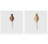 Minimalist wall lights with natural wood finish and cylindrical white diffusers