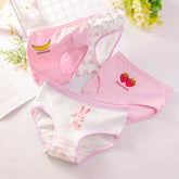Set of three pastel pink cotton girls&