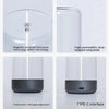 Modern transparent lamp with magnetic switch, drop-resistant shade, touch button, and USB-C port.