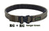 Ranger green tactical nylon belt with quick-release buckle and adjustable fit