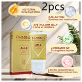 Firming lifting neck cream AH-8 in yellow tube, listed with hydrating and anti-aging ingredients.