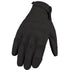 Black fitted streetwear glove with ribbed knuckle detailing, matte fabric finish