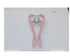 Pink and gray plastic fitness tool on white background, ergonomic and lightweight design