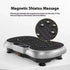 Black and silver foot massager with magnetic shiatsu nodes, textured surface and digital display.