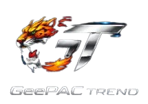 Futuristic logo with fiery tiger and metallic 'GT' design, bold streetwear aesthetic